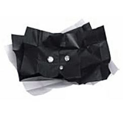 BOX OF 25 DIAMOND WRAPPING BLACK PAPERS