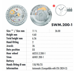 MOVEMENT SELLITA 200-1