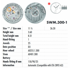 MOVEMENT SELLITA 300 (2892A2)