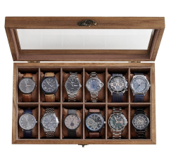 WOODEN BOX  FOR 12 WATCHES  art. W120