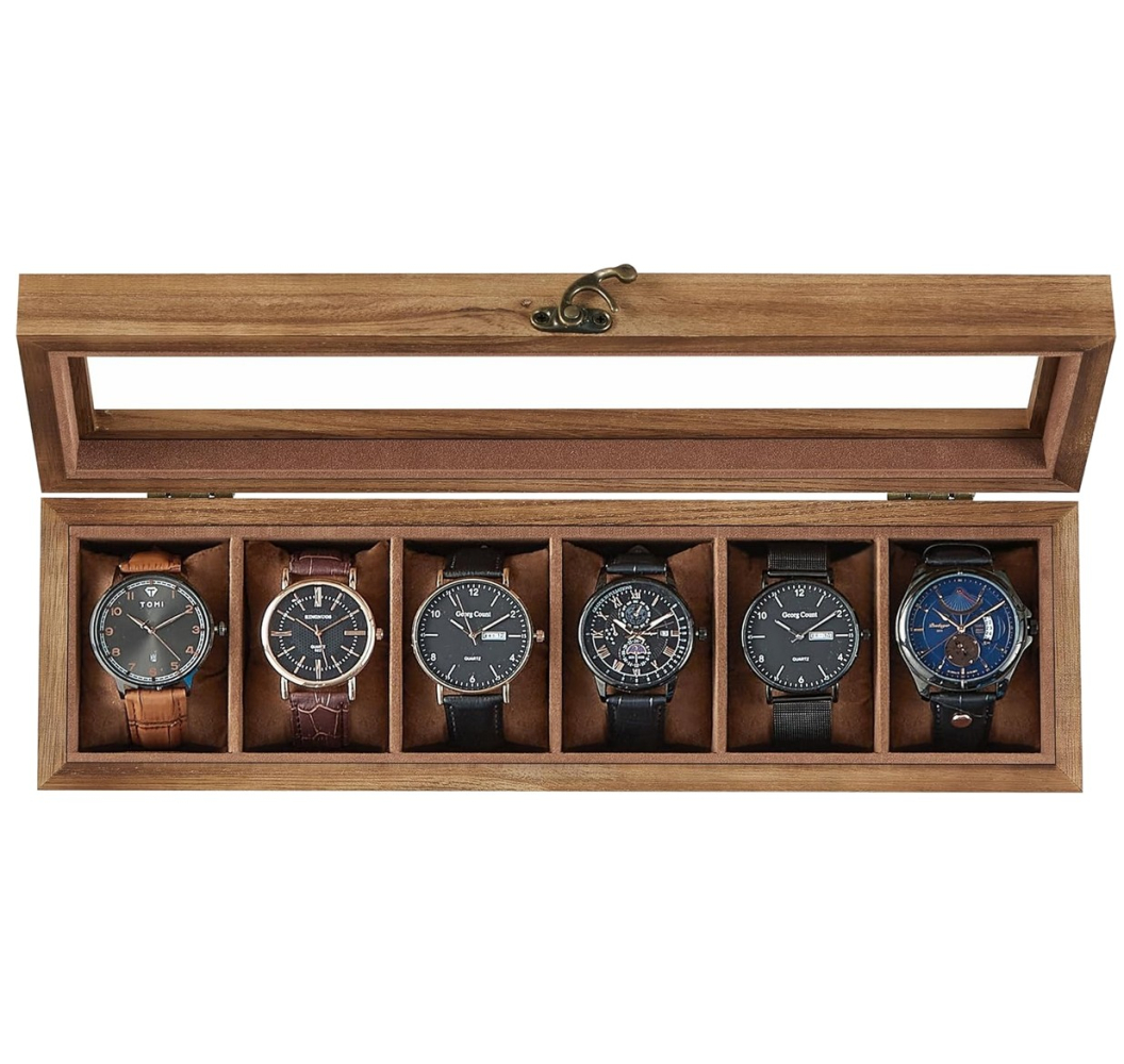 WOODEN BOX  FOR 6 WATCHES  art. W006