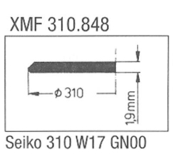 GLASS FOR SEIKO ref. 310W17GN00